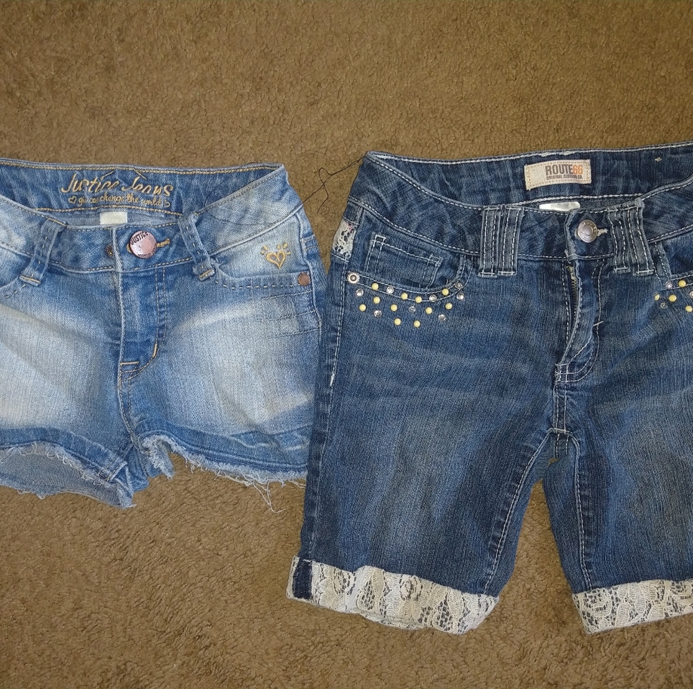 Little girl Jean shorts